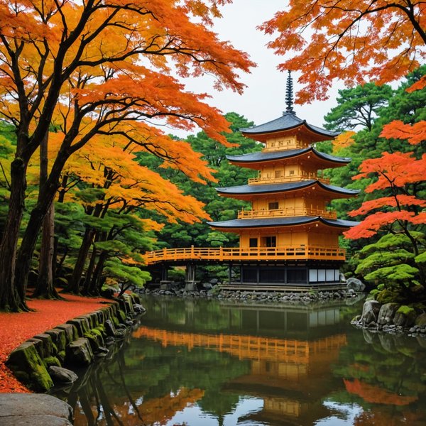 Comment organiser une visite des temples de Kyoto, Japon, en automne?