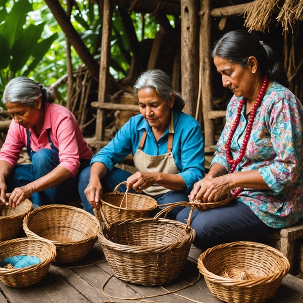 Quelle croisière propose des ateliers de vannerie avec des artisans en Amérique centrale?